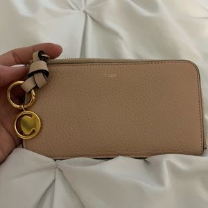 Chloe alphabet zip around wallet